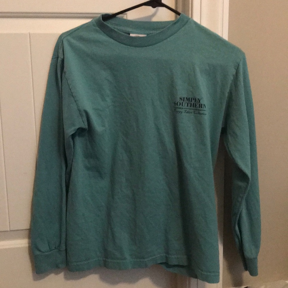 Simply southern blue long sleeve shirt